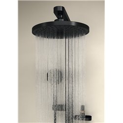 Colonne de douche Ceratherm Alu+ mitigeur thermostatique noir mat BD583XG