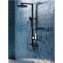 Colonne de douche Ceratherm Alu+ mitigeur thermostatique noir mat BD583XG