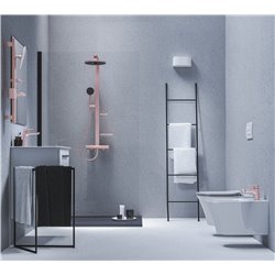 Colonne de douche Ceraflow Alu+ mitigeur mécanique rose brossé BD584RO