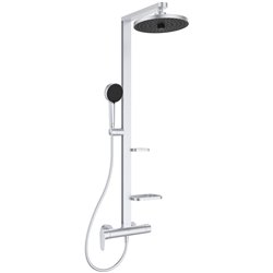 Colonne de douche Ceraflow Alu+ mitigeur mécanique argent brossé BD584SI