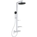 Colonne de douche Ceraflow Alu+ mitigeur mécanique argent brossé BD584SI