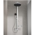 Colonne de douche Ceraflow Alu+ mitigeur mécanique argent brossé BD584SI