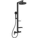 Colonne de douche Ceraflow Alu+ mitigeur mécanique noir mat BD584XG