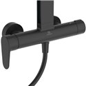 Colonne de douche Ceraflow Alu+ mitigeur mécanique noir mat BD584XG