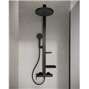 Colonne de douche Ceraflow Alu+ mitigeur mécanique noir mat BD584XG