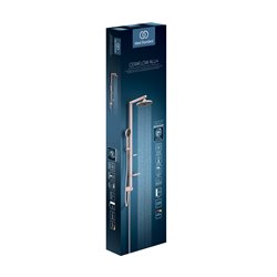 Colonne de douche Ceraflow Alu+ mitigeur avec inverseur rose brossé BD585RO