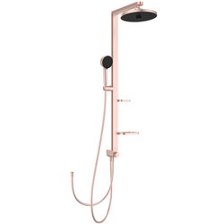 Colonne de douche Ceraflow Alu+ mitigeur avec inverseur rose brossé BD585RO