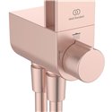 Colonne de douche Ceraflow Alu+ mitigeur avec inverseur rose brossé BD585RO