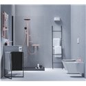 Colonne de douche Ceraflow Alu+ mitigeur avec inverseur rose brossé BD585RO