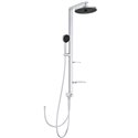 Colonne de douche Ceraflow Alu+ mitigeur avec inverseur argent brossé BD585SI