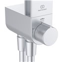 Colonne de douche Ceraflow Alu+ mitigeur avec inverseur argent brossé BD585SI