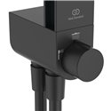 Colonne de douche Ceraflow Alu+ mitigeur avec inverseur noir mat BD585XG