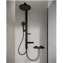 Colonne de douche Ceraflow Alu+ mitigeur avec inverseur noir mat BD585XG