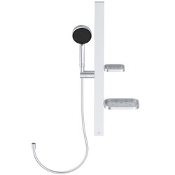 Ensemble de douche Idealrain Alu+ barre 60 cm argent brossé BD586SI
