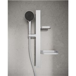Ensemble de douche Idealrain Alu+ barre 60 cm argent brossé BD586SI