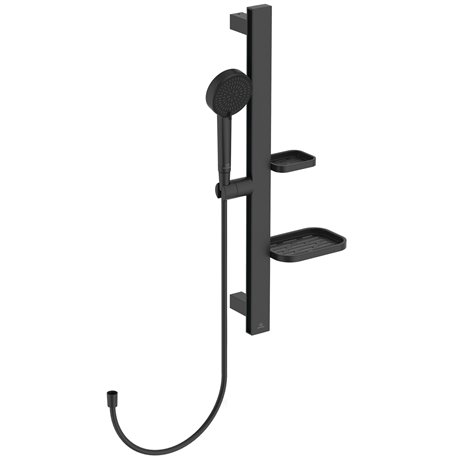 Ensemble de douche Idealrain Alu+ barre 60 cm noir mat BD586XG