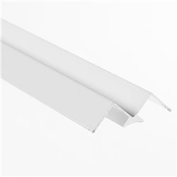 Profilé d'angle intérieur aluminium satiné Alvéo