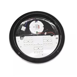 Plafonnier LED, 20W 2400 Lm Blanc chaud à Blanc jour CASA ASYM noir + Détecteur RF préavis d'extinction 100959