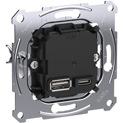 Prise chargeur USB double C 45W + A 7,5W méca seul D-Life