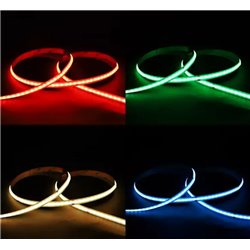 Kit tout-en-un Bandeau LED COB Dimmable RGB 5 m 420 LED/m 25W IP20 24V 100919