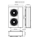 Pompe à chaleur air eau Nimbus Plus 120 M Net, 12 kWatts Monophasé