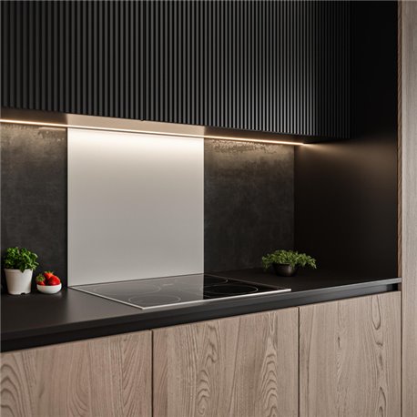 Credence cuisine Glassy 900x700 mm Blanc Alpin