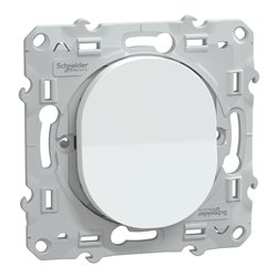 Interrupteur permutateur 10AX Ovalis S320205 blanc