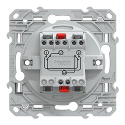 Interrupteur permutateur 10AX Ovalis S320205 blanc