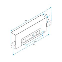 Manchon acoustique en traversée rectangulaire MTR