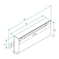 Manchon acoustique en traversée rectangulaire MTR