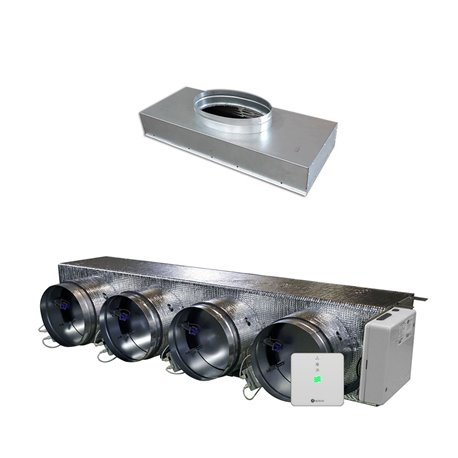 Pack Plénum Easyzone 25 Medium IB8 4 sorties pour gainable Mitsubishi PEAD 35/50
