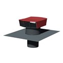Chapeau de toiture Rectangle Tuile ø160 mm Plastique