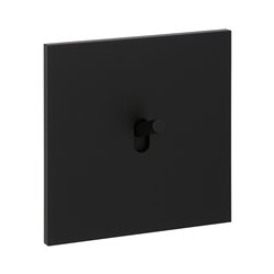Interrupteur va-et-vient 10A noir mat Art d'Arnould univers Epure 67801
