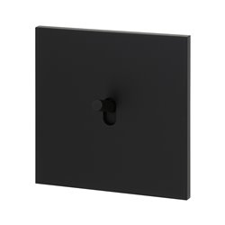 Interrupteur va-et-vient 10A noir mat Art d'Arnould univers Epure 67801