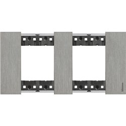 Plaque de finition Living Now Collection Les Noirs 2x2 modules Acier BTKA4802M2ZG