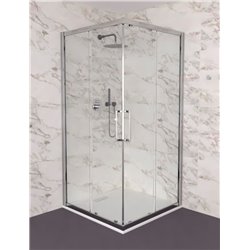 Porte de douche I.life accès d'angle 140 cm T4860EO