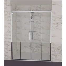 Porte de douche double coulissante I.life 160 cm T4953EO
