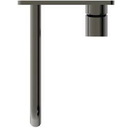 Mitigeur lavabo mural Joy bec 220 mm, Gris magnétique A7381A5