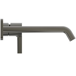 Mitigeur lavabo mural Joy bec 180 mm, Gris magnétique A7380A5