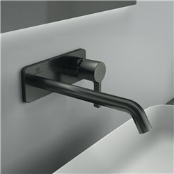 Mitigeur lavabo mural Joy bec 180 mm, Gris magnétique A7380A5