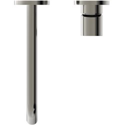 Mitigeur lavabo mural Joy 2 trous, bec 180 mm, Gris orage A7378GN