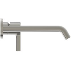 Mitigeur lavabo mural Joy 2 trous, bec 180 mm, Gris orage A7378GN
