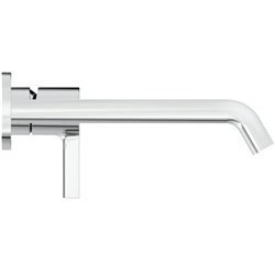 Mitigeur lavabo mural Joy 2 trous, bec 180 mm, Chromé A7378AA