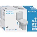 WC à poser Renova Sans bride 3/6 Litres