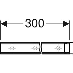 Pack de rails système Duofix 2 x 3 m