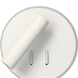 Applique murale intérieur LED EMMY 9 Watts/2700K/630 Lm Blanche + liseuse 3 Watts/210 Lm DECOTECH