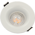 Kit downlight avec anneau et douille GU10 sans ampoule, pour ampoule ø50mm Blanc ARCHI