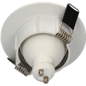 Kit downlight avec anneau et douille GU10 sans ampoule, pour ampoule ø50mm Blanc ARCHI