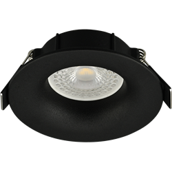 Kit downlight avec anneau et douille GU10 sans ampoule, pour ampoule ø50mm Noir ARCHI