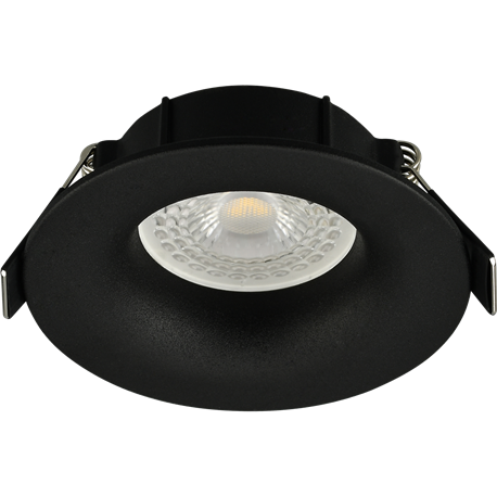 Kit downlight avec anneau et douille GU10 sans ampoule, pour ampoule ø50mm Noir ARCHI
